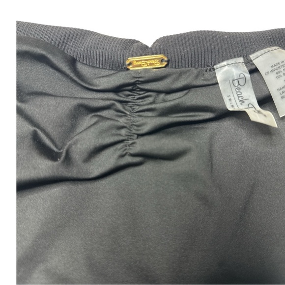 Beach Bunny Kate Ribtide Black Ruched Bikini Bottom Large NWT - Picture 7 of 13